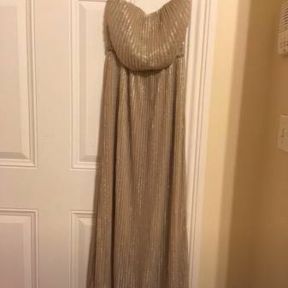 Gold Maxi Dress HAS ORIGINAL TAGS